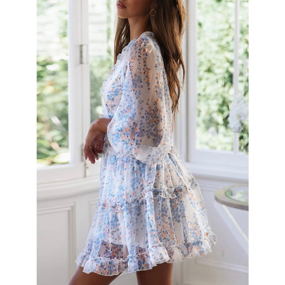 ✦NWT Ruffled Mini Dress✦ - Picture 3 of 4